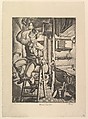 House Painter, Hugh Botts American, Etching, Aquatint