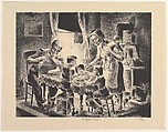 Supper Time, Hugh Botts American, Lithograph
