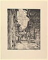L Fulton Street, Mortimer Borne  American, born Poland, Drypoint