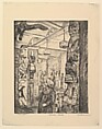 Indian Hall, Mortimer Borne  American, born Poland, Drypoint