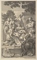 Allegorical composition celebrating the Humanities, Sir Nicolas Dorigny  French, Etching