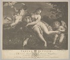 Venus and Cupid, Jean-Baptiste Michel  French, Engraving and etching