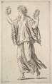 Dancing Figure, Carlo Maratti  Italian, Etching