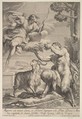 Pan foiled by Diana, Giovanni Girolamo Frezza Italian, Engraving