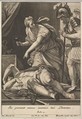 Jael slaying Sisera, Johann Georg Bergmüller  German, Engraving and etching
