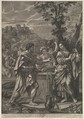 Rebecca at the Well, Robert van Audenaerde  Flemish, Engraving and etching