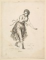 Woman Alone, from the series The Dancing Pair Vigano, Johann Gottfried Schadow  German, Etching