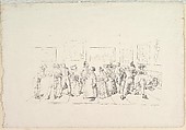 The Public at an Exhibition, Johann Gottfried Schadow  German, Lithograph from a zinc plate