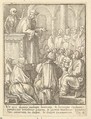 Preacher, from "Dance of Death", Wenceslaus Hollar Bohemian, Etching; second state of four