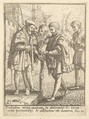 The Advocate and Death, from "Dance of Death", Wenceslaus Hollar  Bohemian, Etching; second state of four
