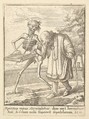 Old Man, from "Dance of Death", Wenceslaus Hollar Bohemian, Etching; second state of four