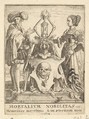 Death's coat of arms, from "Dance of Death", Wenceslaus Hollar Bohemian, Etching; second state of two