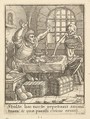 The Miser, from "Dance of Death", Wenceslaus Hollar  Bohemian, Etching; second state of four