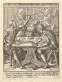 The Gamesters, from "Dance of Death", Wenceslaus Hollar Bohemian, Etching; second state of four