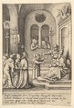 Jesus again before Caiaphas, Wenceslaus Hollar  Bohemian, Etching, only state