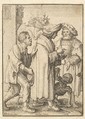 Rich Man, from "Dance of Death", Wenceslaus Hollar  Bohemian, Etching, second state of four