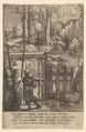 Jesus on the Mount of Olives, Wenceslaus Hollar  Bohemian, Etching, only state