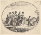 The daughters of Aglaura (Mercury and Herse), Wenceslaus Hollar  Bohemian, Etching, only state