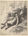 Infant Hercules asleep, Wenceslaus Hollar  Bohemian, Etching; third state of four, the plate is reduced in size in this state