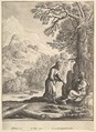 The Temptation of Jesus, Wenceslaus Hollar  Bohemian, Etching; first state of two