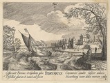 February (Februarius), Wenceslaus Hollar Bohemian, Etching
