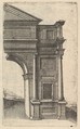 Half of an Arch [Porta Antonae] from the series 'Ruinarum variarum fabricarum delineationes pictoribus caeterisque id genus artificibus multum utiles', Lambert Suavius  Netherlandish, Etching