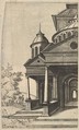 Half of Building [Templum Saturni] from the series 'Ruinarum variarum fabricarum delineationes pictoribus caeterisque id genus artificibus multum utiles', Lambert Suavius  Netherlandish, Etching