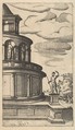 Partial view of a Building [Sepulchrum Adriani] from the series 'Ruinarum variarum fabricarum delineationes pictoribus caeterisque id genus artificibus multum utiles', Lambert Suavius  Netherlandish, Etching