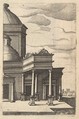 Partial view of a Building [Templum Veneris] from the series 'Ruinarum variarum fabricarum delineationes pictoribus caeterisque id genus artificibus multum utiles', Lambert Suavius  Netherlandish, Etching