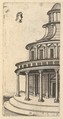Partial view of a Building [Templum Iovis Ultoris) from the series 'Ruinarum variarum fabricarum delineationes pictoribus caeterisque id genus artificibus multum utiles', Lambert Suavius  Netherlandish, Etching