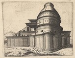 Building [Aerarii Publici Rome], from "Ruinarum variarum fabricarum delineationes pictoribus caeterisque id genus artificibus multum utiles", Lambert Suavius  Netherlandish, Etching