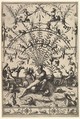 Modern Grotesque Decoration with a River God, Johannes van Doetecum I Netherlandish, Etching