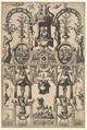Modern Grotesque with Strapwork, Johannes van Doetecum I Netherlandish, Etching