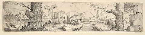 Landscape, Augustin Hirschvogel German, Etching