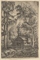Cabin Among Trees, Hanns Lautensack German, Etching