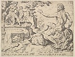 Reuben [Genesis 49:3-4], from "The Twelve Patriarchs", After Maarten van Heemskerck (Netherlandish, Heemskerck 1498–1574 Haarlem), Etching; second state
