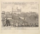 The true maner [manner] of the execution of Thomas Earle of Strafford, Wenceslaus Hollar (Bohemian, Prague 1607–1677 London), Etching; third state of three