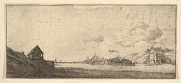 Passau, from "German Views", Wenceslaus Hollar  Bohemian, Etching, only state