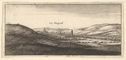 Stuttgart, from "German Views", Wenceslaus Hollar  Bohemian, Etching, only state