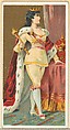 King of the Amazons, from the Occupations for Women series (N166) for Old Judge and Dogs Head Cigarettes, Goodwin & Company, Commercial color lithograph