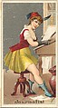 Journalist, from the Occupations for Women series (N166) for Old Judge and Dogs Head Cigarettes, Goodwin & Company, Commercial color lithograph