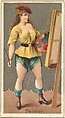 Painter, from the Occupations for Women series (N166) for Old Judge and Dogs Head Cigarettes, Goodwin & Company, Commercial color lithograph