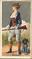 Hunter, from the Occupations for Women series (N166) for Old Judge and Dogs Head Cigarettes, Goodwin & Company, Commercial color lithograph