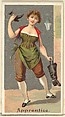 Apprentice, from the Occupations for Women series (N166) for Old Judge and Dogs Head Cigarettes, Goodwin & Company, Commercial color lithograph