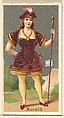 Herald, from the Occupations for Women series (N166) for Old Judge and Dogs Head Cigarettes, Goodwin & Company, Commercial color lithograph