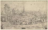 Lent and Carnival, Frans Hogenberg  Netherlandish, Etching