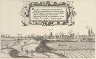 View of Nuremberg, to the east, left plate, Hanns Lautensack German, Etching
