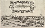 View of Nuremberg from the West, Hanns Lautensack (German, Bamberg (?) ca. 1520–1564/66 Vienna), Etching on three copper plates with engraved text