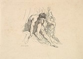River God with Child, Thomas Rowlandson British, Etching