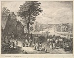 The Straight Canal, Wenceslaus Hollar  Bohemian, Etching and drypoint, only state